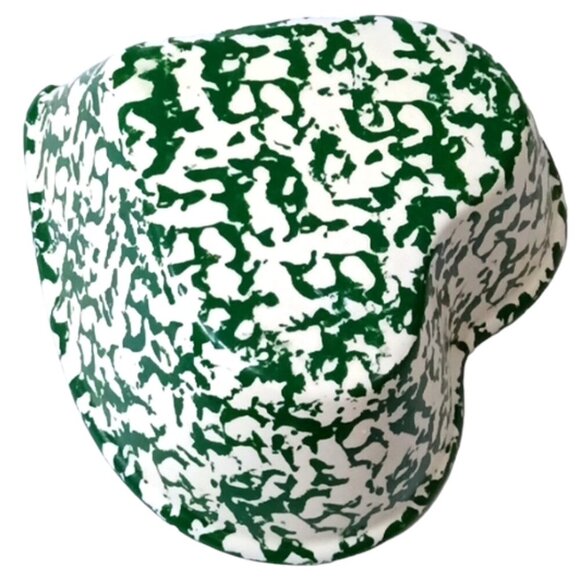 Green & White Country Heart Shaped Serving Dish,‎ Unbranded, Spongeware?? - Picture 5 of 5